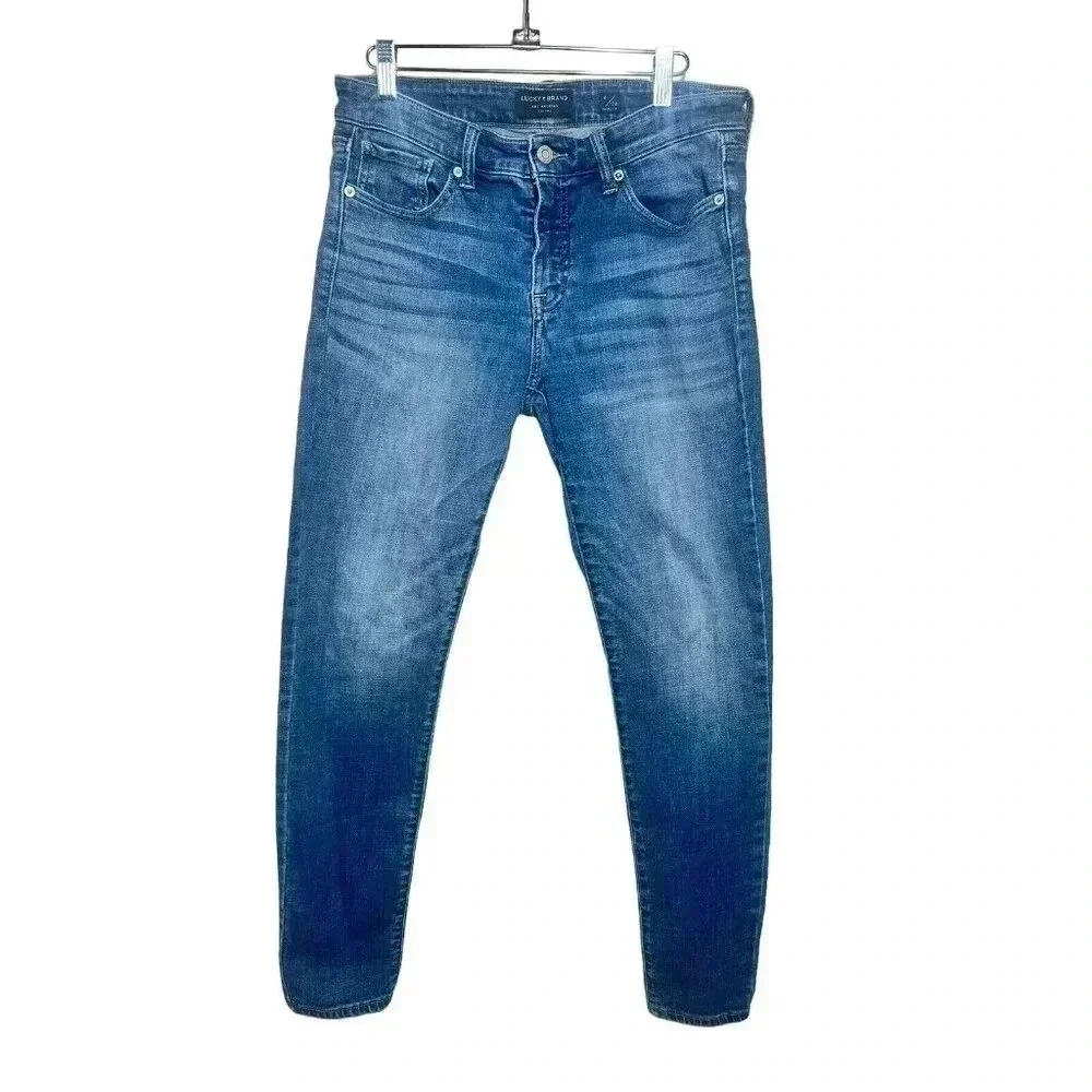 Lucky Brand Mid Rise Ava Skinny Ankle Medium Wash Size 6/28 Stretch Denim